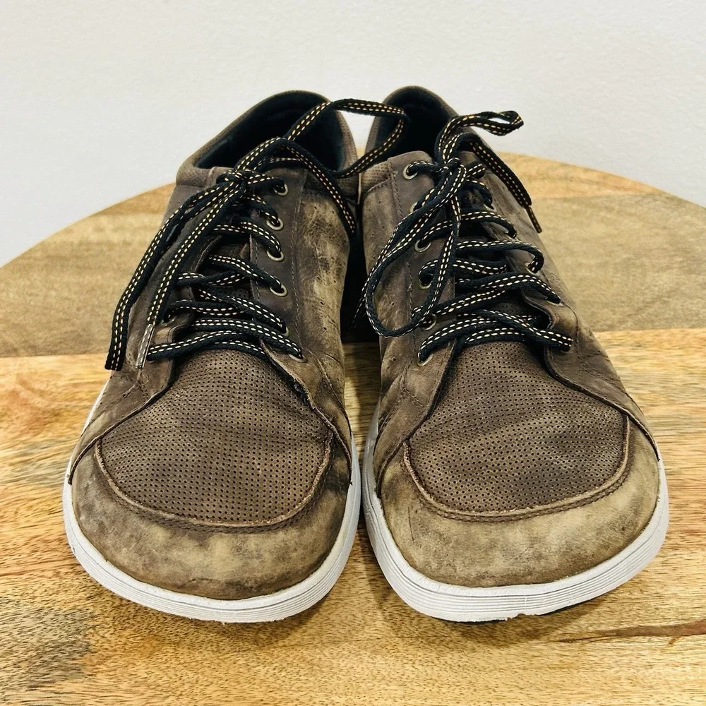 Altra Cayd Footshape Shoes Men's Size 10 Brown Leather Sneakers AFM1883B-3